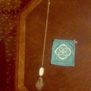 Kendra Scott Tassel Necklace with white pendant
